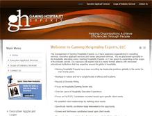 Tablet Screenshot of gaminghospitalityexperts.com
